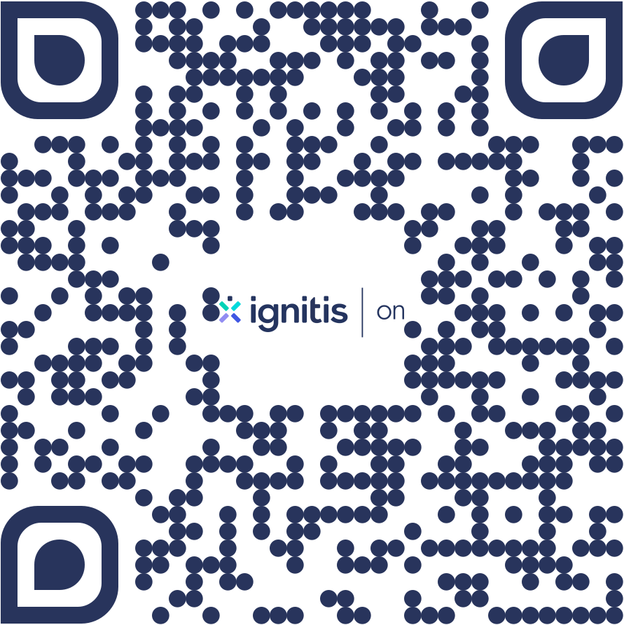 Ignitis ON rakenduse QR-kood