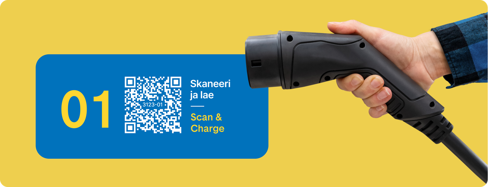 Ignitis ON laadimisjaama QR-kood.