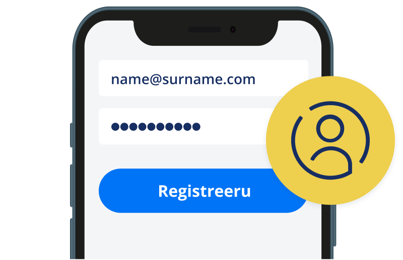 Registreerige oma konto