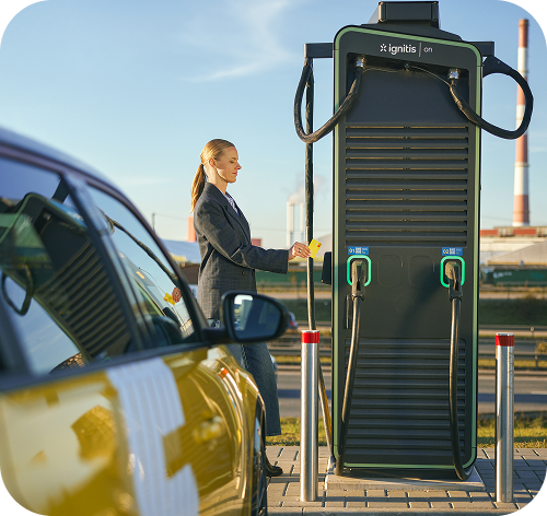 Ignitis ONi kiirlaadimisjaam.
