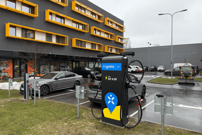 Ignitis ON laadimisjaam.