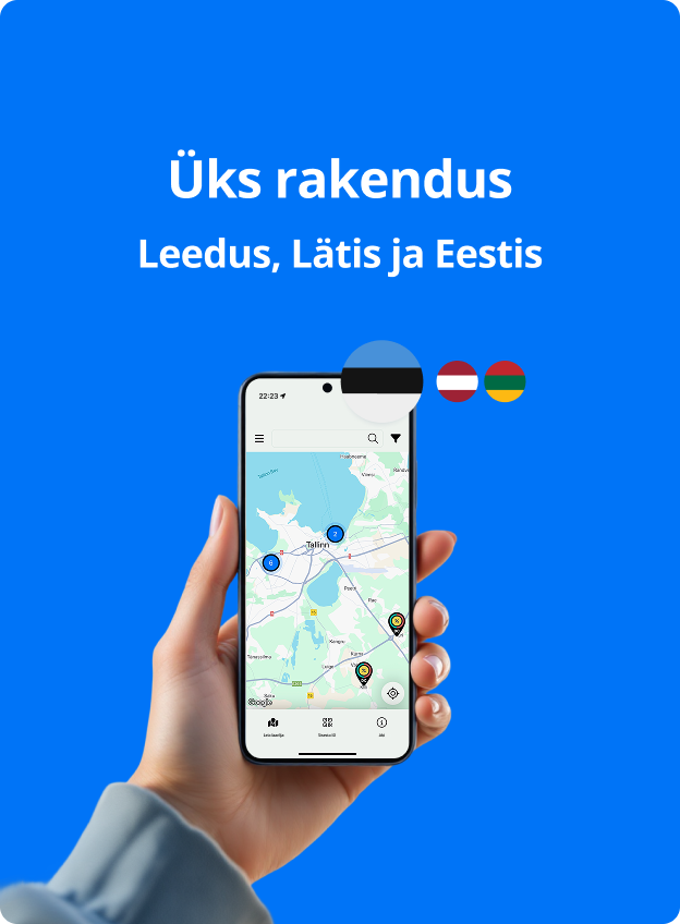 Üks rakendus Leedus, Lätis ja Eestis.